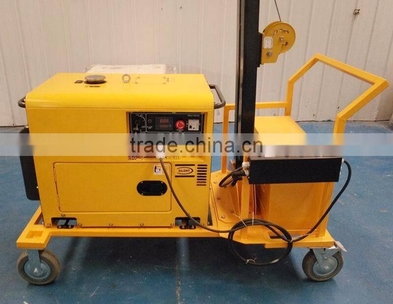 4x1000 watts single phase silent mobile light tower diesel generator