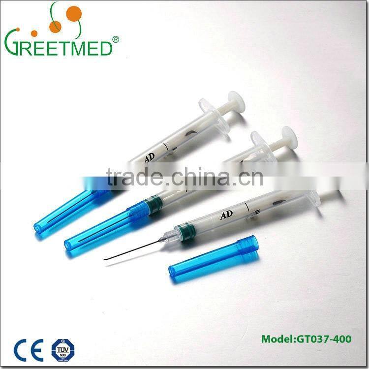 Good feedback disposable plastic medical syringe