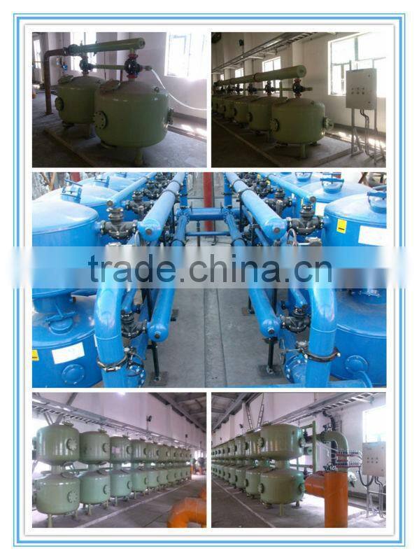 Water treatment system quartz sand filter