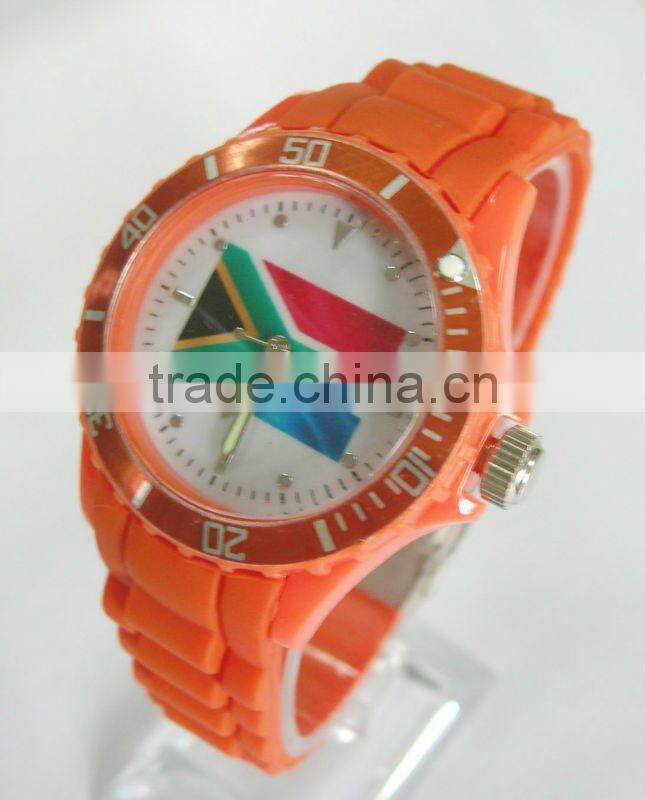 unisex silicone sports watch with Japan movement