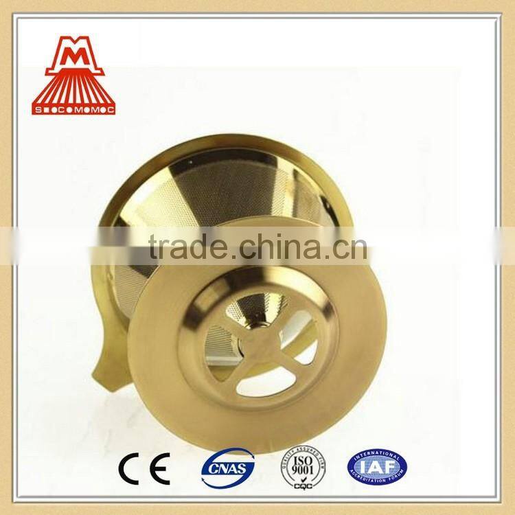 Wholesale alibaba Gold Stainless steel coffee filter/dripper products made in China