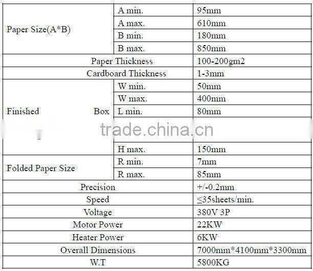 Fully Automatic Rigid Box Converting Maker Machine