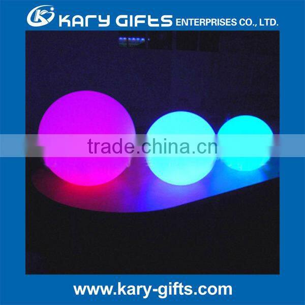 Polyethylene battery operated LED sphere light