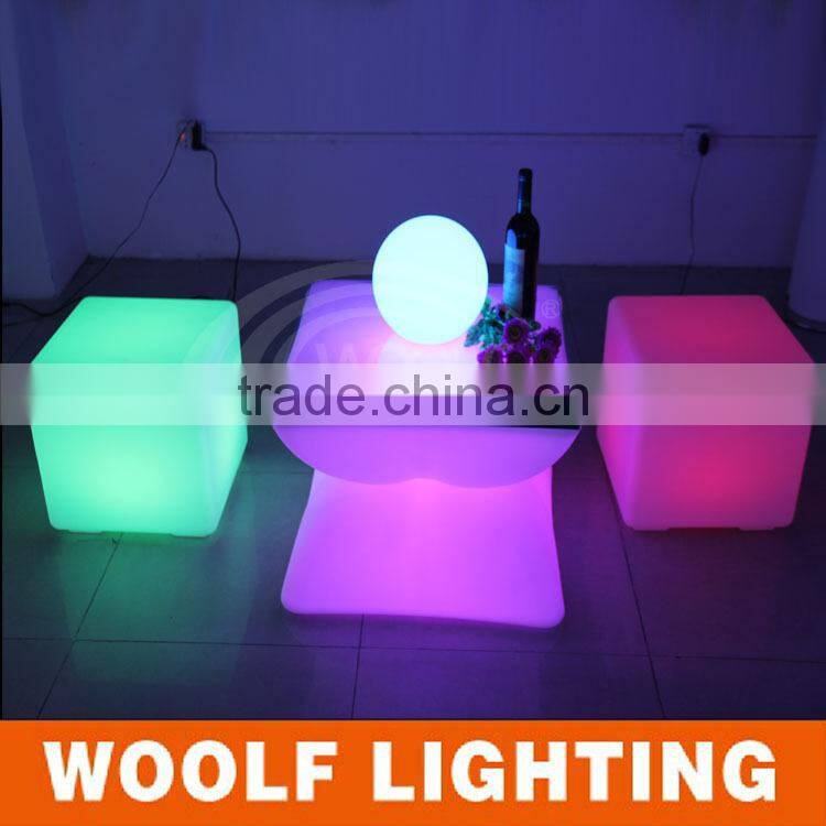 portable square party led light cocktail tables