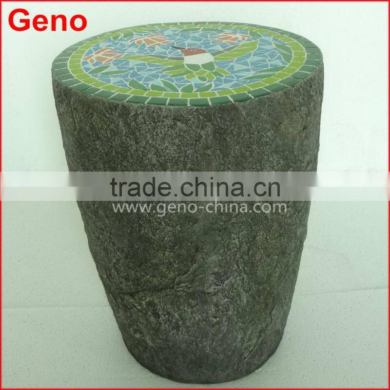 home decoration polyresin Vintage stool