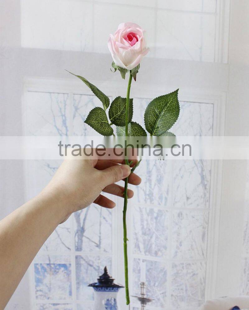 Home wedding decor moisturizing feel roses artificial silk flowers wholesale