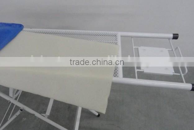 wooden ironing board with color cover