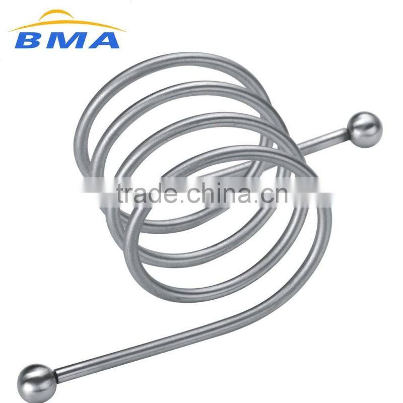 Restaurant Small Square Shape Stainless Steel Napkin Rings