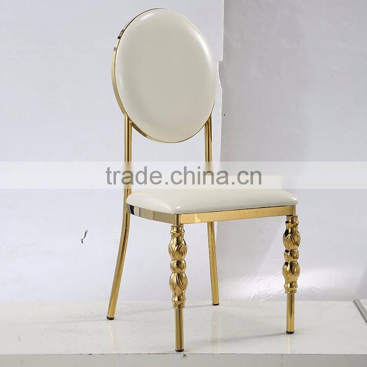 Mid century modern design stainless steel chair stainless steel banquet chair