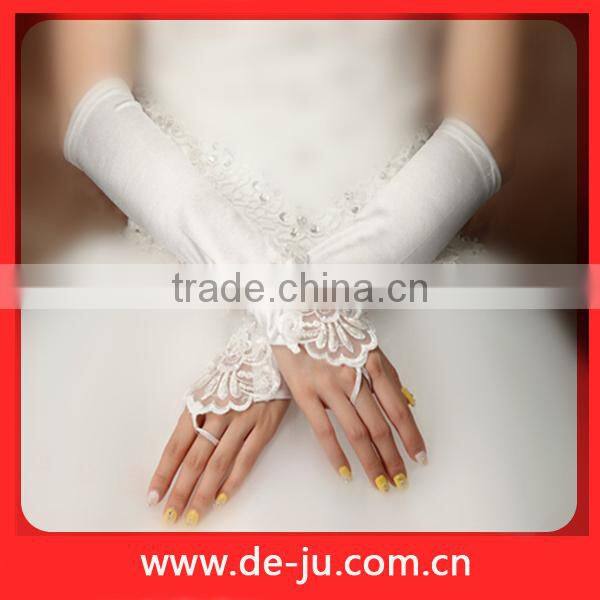 White Decoration Bridal Gloves Wedding Dress Accessories