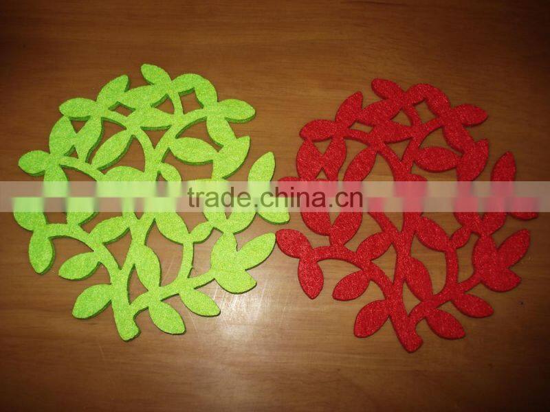 butterfly felt coaster for cups cushion from factory directly supply