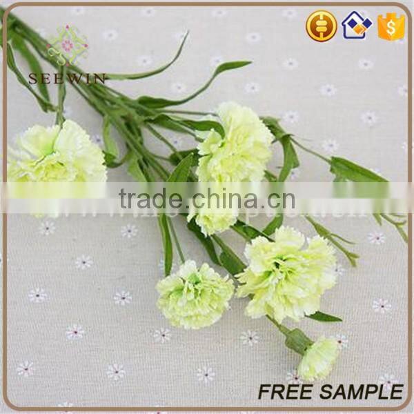 colorful carnation artificial flowers long stem