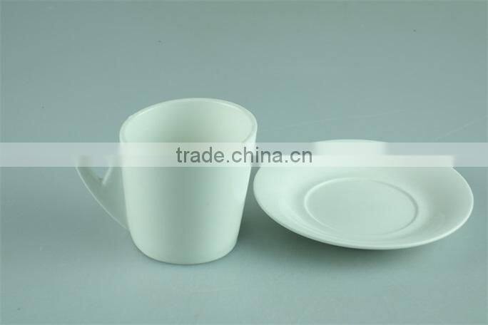 New bone china ceramic jumbo tea cup and saucer, porcelain cheap coffee cups