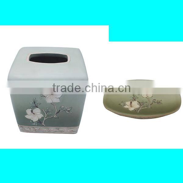 EA0854 novel bathroom accessories with beautiful flowers