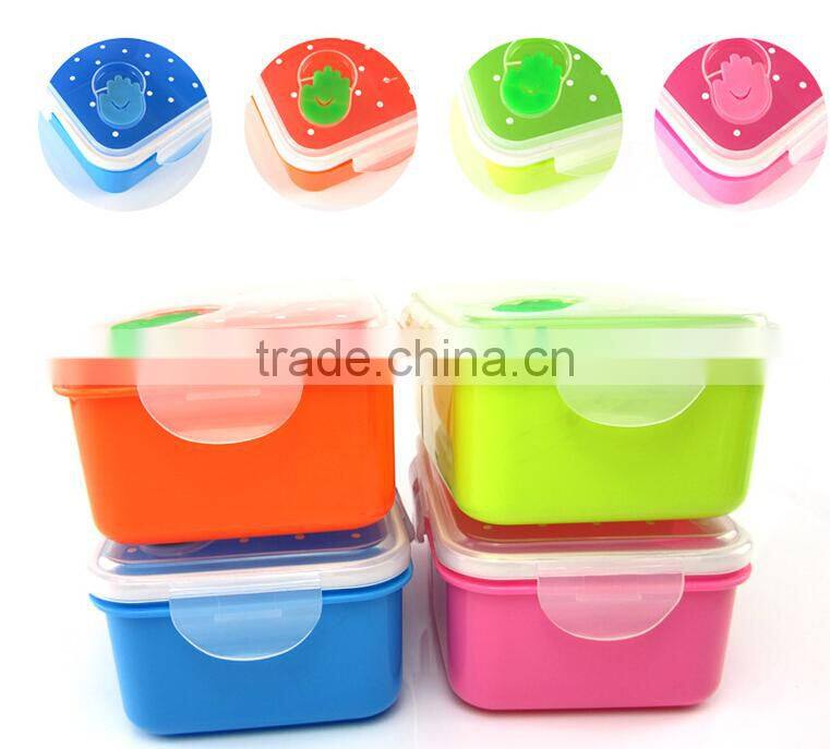 Wholesale Stock Rectangle double-deck Seal Lunch Box
