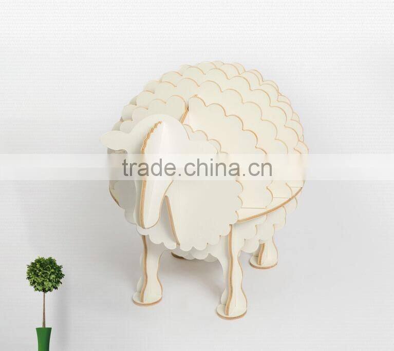 Art deco furniture lovely sheep wood shelf new bookshelf modern design