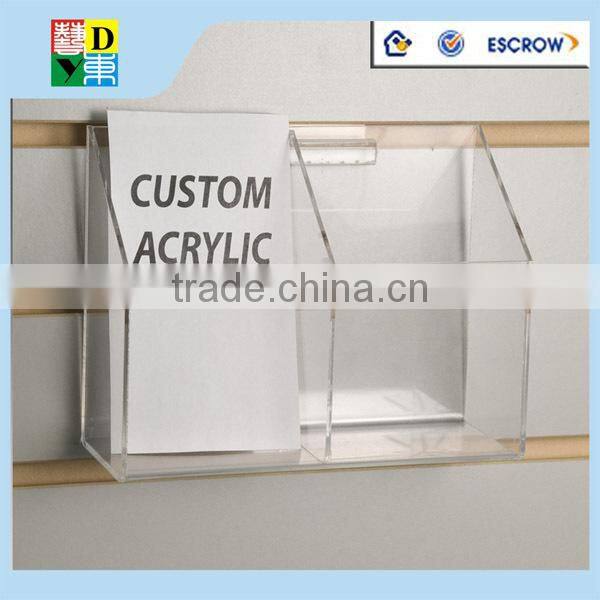 High quality floor stand acrylic black poster display rack/modern design acrylic brochure display rack made in China low price