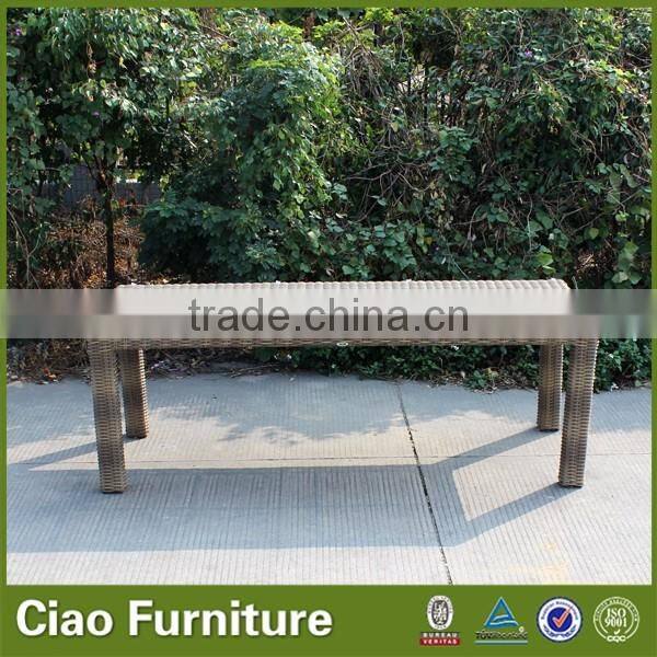 Half round wicker furniture outdoor 8 seater dining table