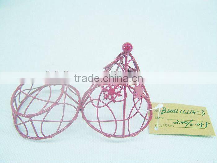 Wire Chocolate gif packaging box with round bottom for Christmas decor
