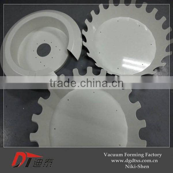 Customized white PVC thermoformed part