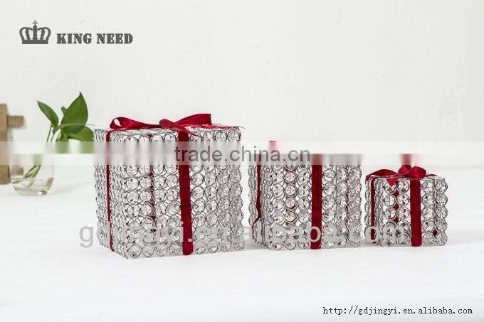 2014 Garden square gift box shape hanging LED string lights