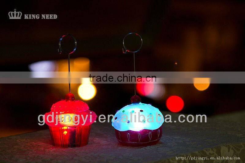 acrylic office card holder with LED light