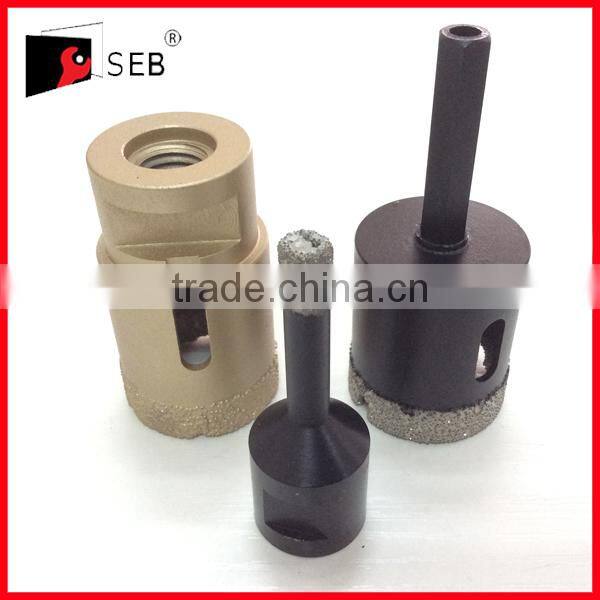 Vacuum brazed Diamond core drill bits for drilling granite