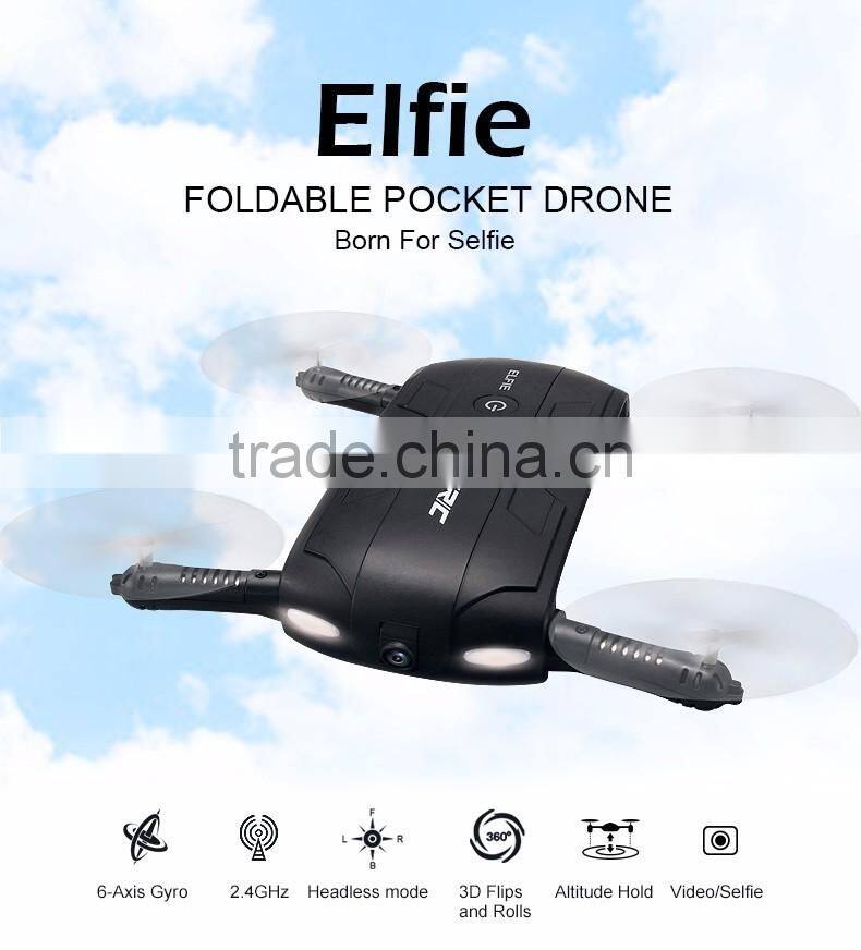 JJRC H37 ELFIE Foldable Mini RC Selfie Drone WiFI FPV HD Camera Mini RC Drone With 720P Camera G-sensor VS H36 Drone JJRC