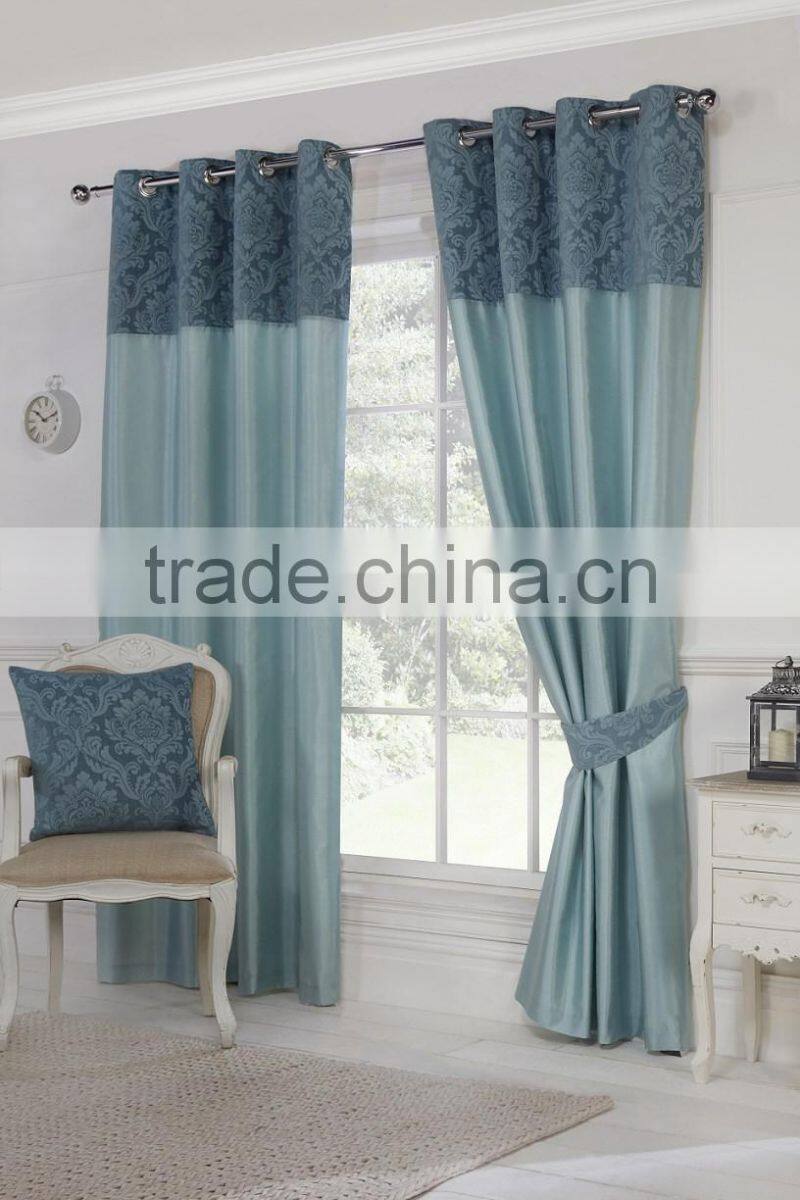 Hot Sell Window Curtain, Chenille with faux silk Curtain,Opulence curtain