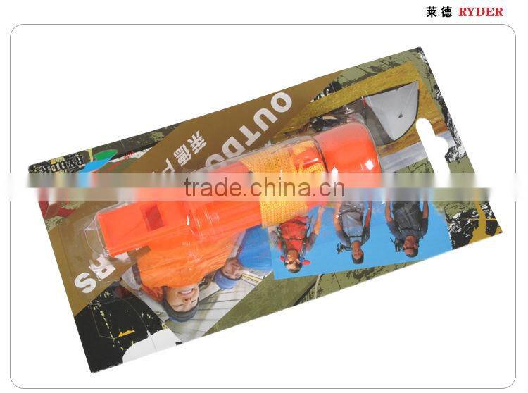 5 in 1 Orange Plastic Whistle