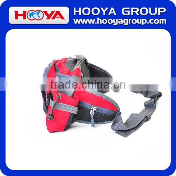 420D polyester+grid red outdoor/travel/sport waist bag