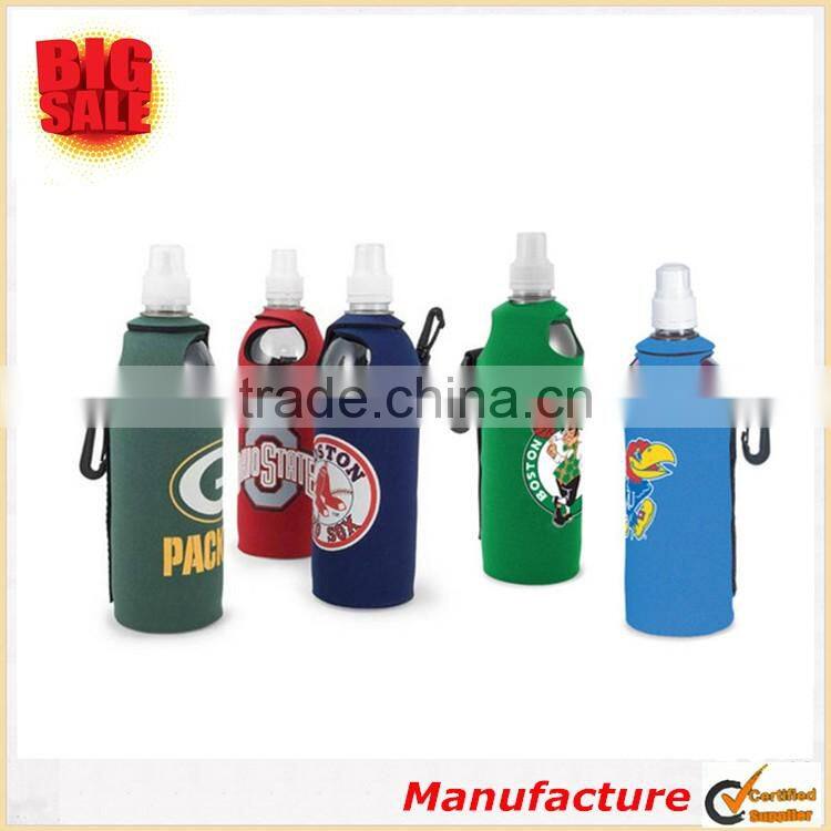 2017 Fashion Colorful Eco Friendly High Quality Neoprene Bottle Sleeve Heat Resistant Nonslip Neoprene Glass Bottle Sleeve