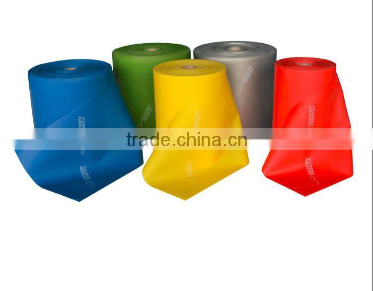 Professional Latex Resistance Bands - 25 Meters Roll, Grey, Advanced Level 5 (25LB)