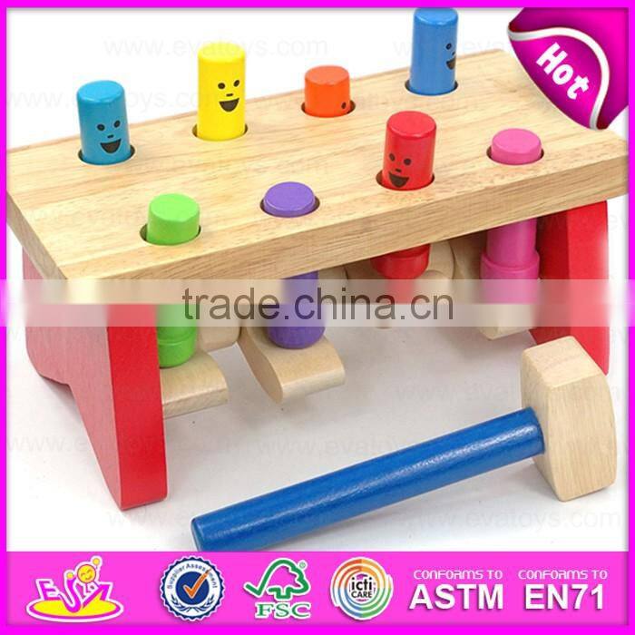 2016 new design baby wooden toy hammer W11G021