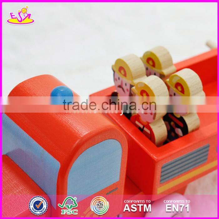 2017 New design wooden engineering car toys for 5 year old boys W04A288