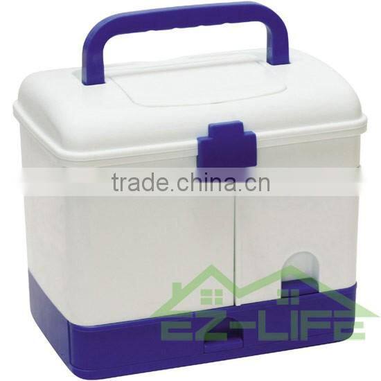 2016 new design rattan plastic first aid emergency medical cheap family samall accessories storage box/organizer/case/kit