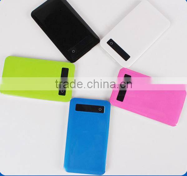 4000mAh Wholesale Colorful Slim Power Bank With Touch Screen