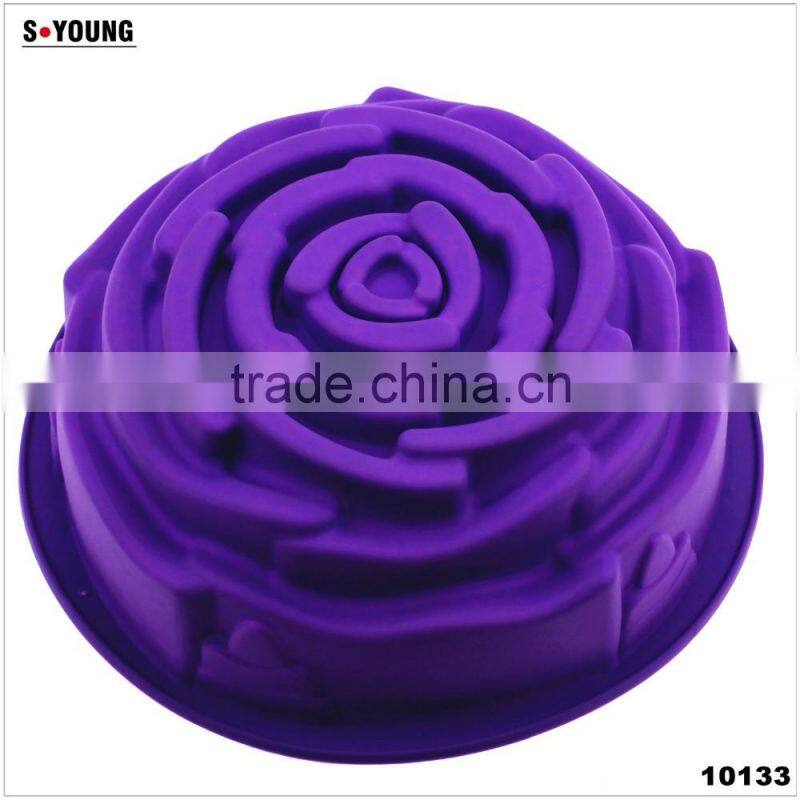 10133ose Shape Silicone cake Mold
