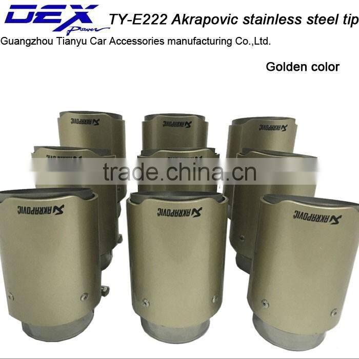 factory price Akrapovic carbon fiber exhaust tip stainless steel akrapovic tip