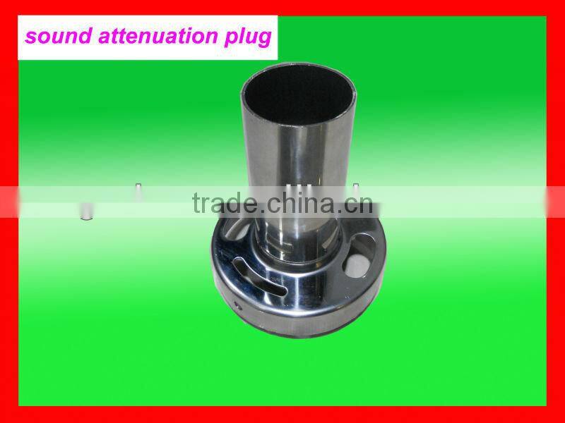 sound attenuation plug for muffler