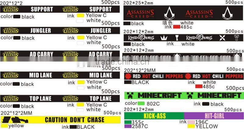 New arrival cheap custom bracelet superman silicone wristband