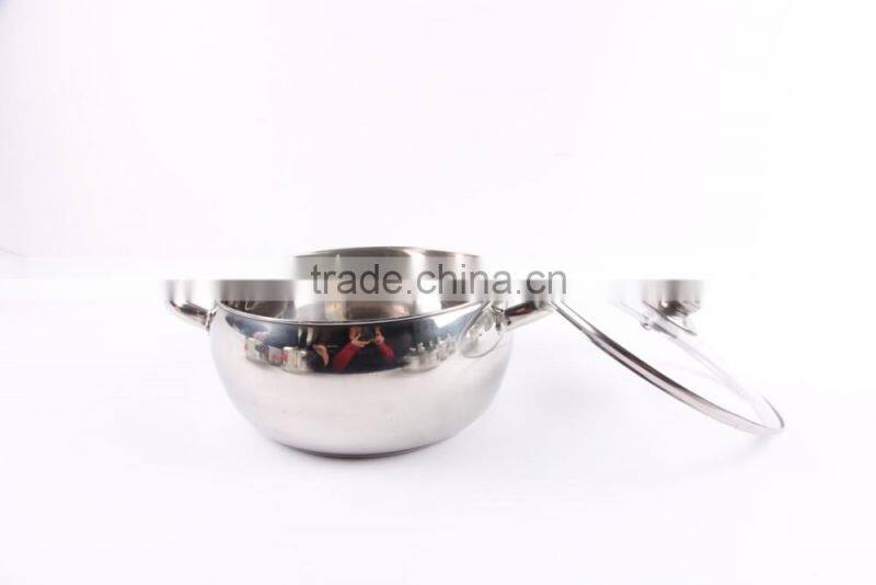 metal stainless steel cooking pans and pots , 12 pcs Cooware sets