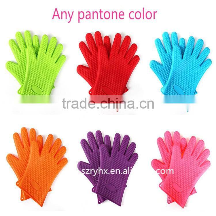 Premium Cooking Gloves + Nonstick Silicone Mat Set Best Heat Resistant Silicone, BBQ Kitchen Cooking Baking Anti slip Pair