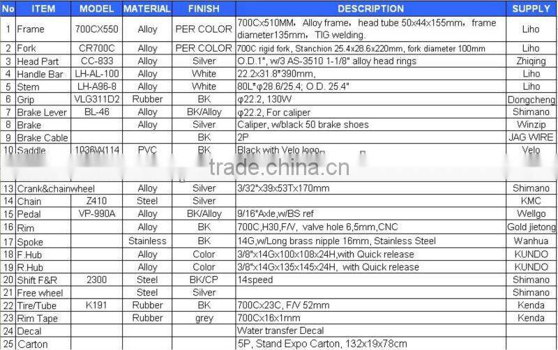 26 Cr-mo Mountain bike with shimano 24 speed