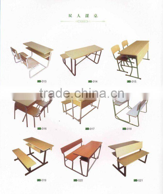 School desk and chair