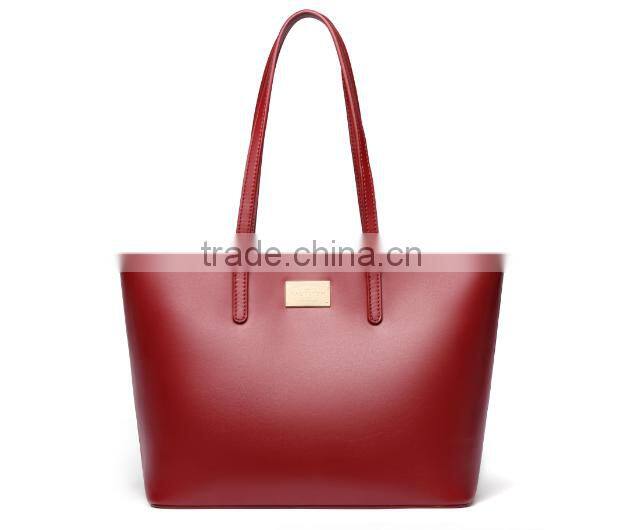 2016 trend women leather handbag lady bag factory