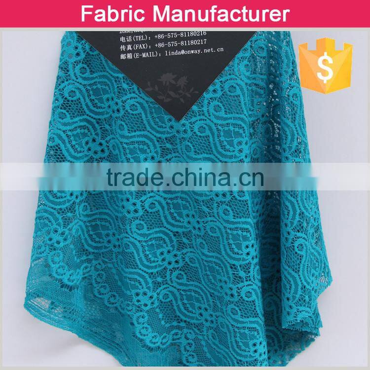 2015 cicheng fashion wholesale knitted solid bridal lace fabrics