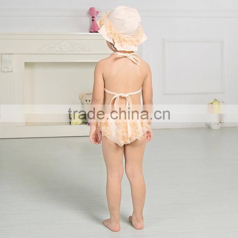 2017 Baby summer beach clothing set baby bikini kids swimwear fashion swimming wear for children
