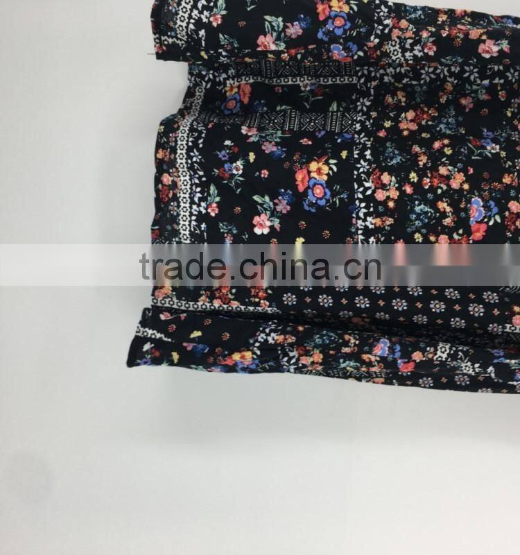 Girl stock flower cold shoulder summer dress