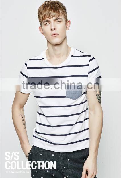 2015 High quality men's t shirt design,custom t shirt printing,pocket t shirt wholesale china